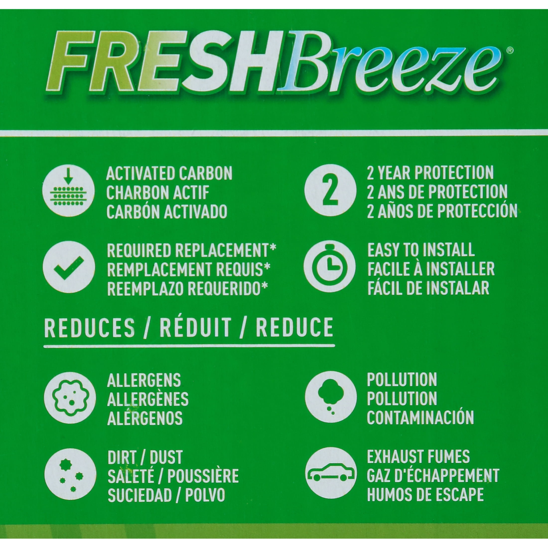 FRAM Fresh Breeze Cabin Air Filter With Arm & Hammer Baking Soda, For Select Vehicles
