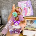thumbnail image 1 of LLavero de Sanrio Cinnamoroll Kuromi My Melody Liquid, serie Love Take Bath Tub, colgante líquido para estudiantes, adornos para bolsas Fivean unisex, 1 of 2
