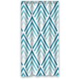 thumbnail image 1 of Cortina de ducha ABPHQTO chevron Azul 90x180 cm Impermeable, 1 of 2