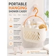 thumbnail image 3 of RVOV Plastic Hanging Shower Caddy, Portable Shower Basket Organizer with Hook, Lightweight Bathroom Storage Tote for Dorm, Gym, Travel & College Essentials, 3 of 9