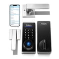 thumbnail image 1 of Puerta de entrada sin llave Smart Lock Philips con manijas y huella digital, 1 of 9