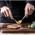 thumbnail image 3 of Juego de cubiertos para carne occidental de acero inoxidable plateado, 3 of 3