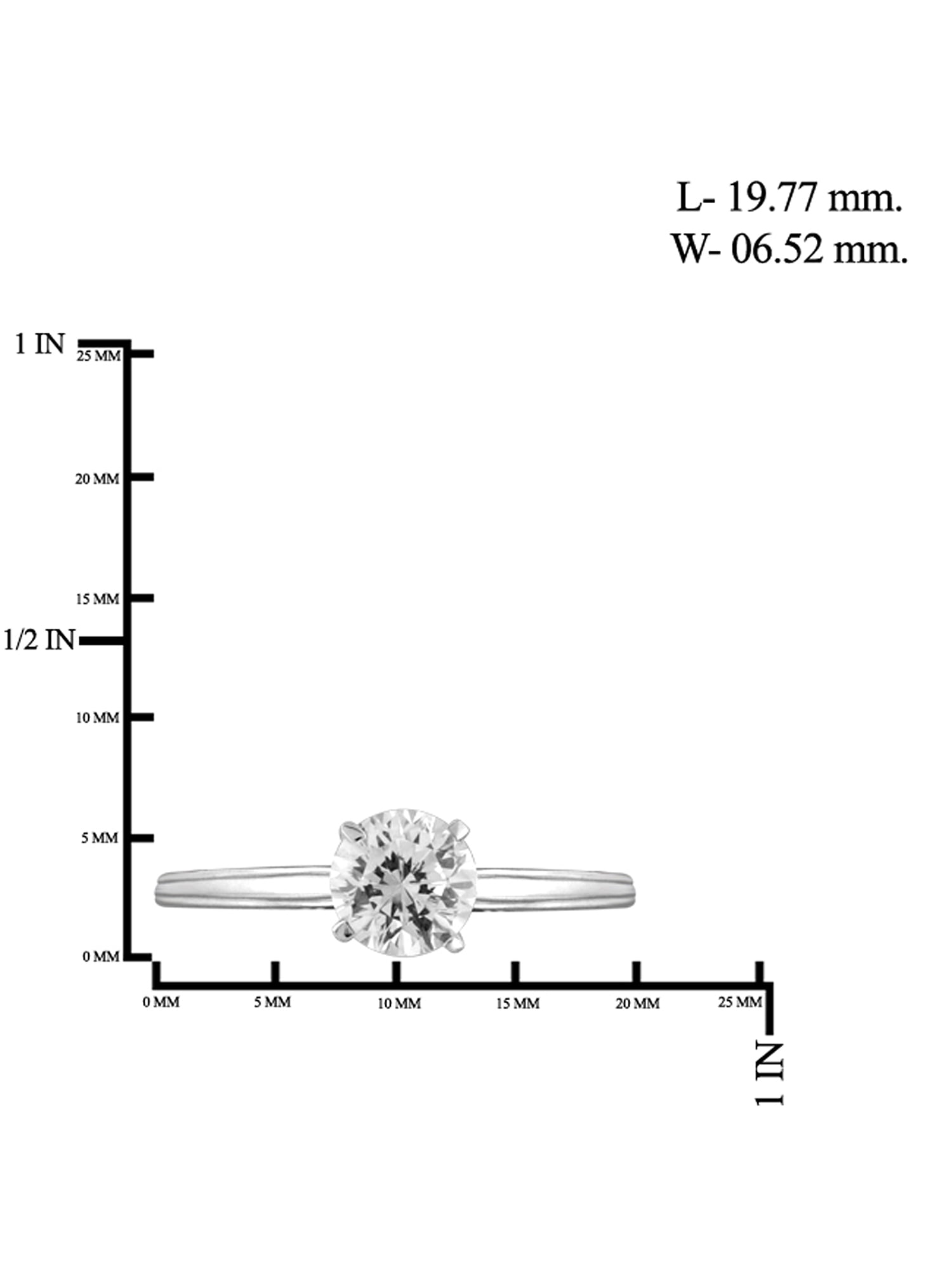 Diamonice White Cubic Zirconia Ring Birthstone Jewelry – 1.75 Carat White Cubic Zirconia Sterling Silver Ring – Cubic Zirconia Rings with Hypoallergenic Sterling Silver Band