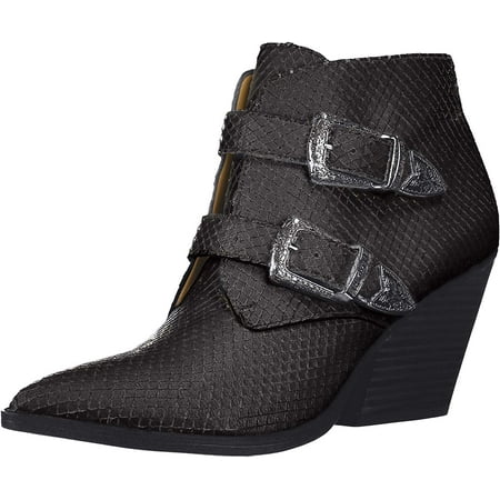franco sarto snakeskin booties