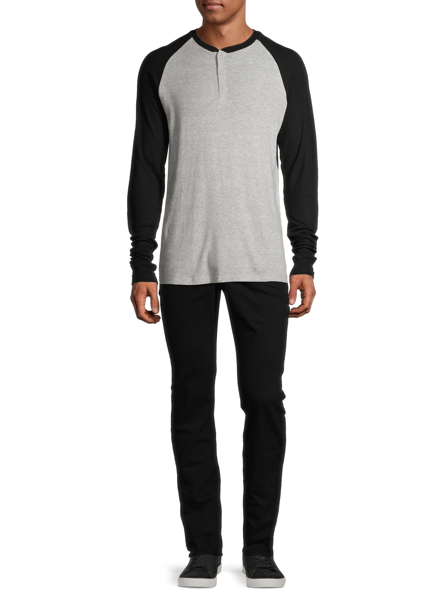 Hanes Men’s Ultrasoft Ribbed Modal Stretch Henley Pajama Top