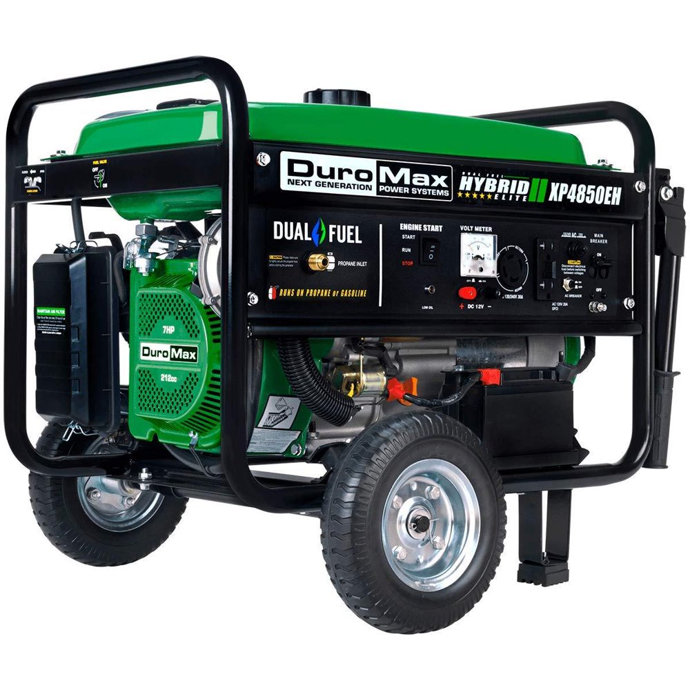 DuroMax XP4850EH 4850 watt Dual Fuel Hybrid generator with Electric