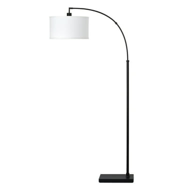 Better Homes Gardens 71"H Black Metal Arc Floor Lamp, Classic, Adult Home Office
