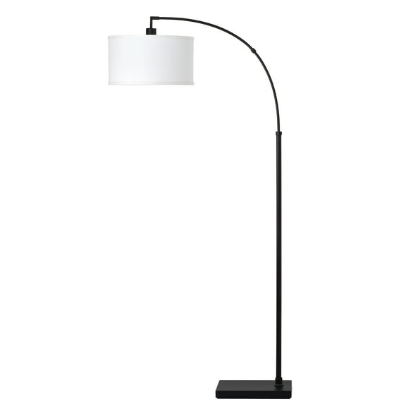 Better Homes Gardens 71"H Black Metal Arc Floor Lamp, Classic, Adult Home Office