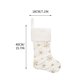 thumbnail image 4 of Rebajas de Temporada, 4 calcetines decorativos navideños con estampado de festival, bolsa de regalo con colgante, bolsa de dulces, medias navideñas falsas de lujo de color blanco crema Akmoler, 4 of 9