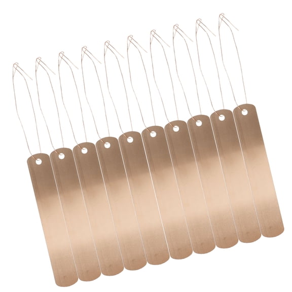 HEANUJJ 30Pcs Copper Plant Marker Tags Rust Resistant Metal Garden Labels for Flower Pots and Trees