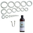 thumbnail image 1 of Fore-Stretch Rings (20-Piece-Set) with Cold-Pressed Coconut Oil and 'How to use' Booklet | Lab-Tested | Comfortable | Skin-Friendly Silicone, 1 of 7