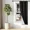 BLACK, variant on Gorgeous Home Linen K34 1 Panel with white Lined Blackout Window Curtain Silver Grommets Yellow 63" Length