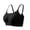 Black, variant on Seemless Bras for Women Spring Summer Thin Solid Color Cloud Trim Soft Support Everyday Bra with Thin Shoulder Strap