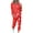 k Red, variant on LYXSSBYX Sweatsuits 2pcs Sets Womens Hot Sale Clearance Women Loose Two-Piece Sets Solid Long Sleeve Tops Vest Casual Pants Sweatsuit