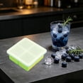 thumbnail image 5 of 4 Cavity Food Grade Silicone Freezer Tray With Lid Square Divided Storage Container Ice Cube Mold For Food Preservation, 5 of 6