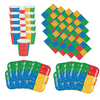 Building Blocks Birthday Party Pack: 16 Plates, Napkins, Cups, Lego-Type Party Supplies