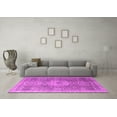 thumbnail image 3 of Ahgly Company Indoor Square Abstract Pink Modern Area Rugs, 4' Square, 3 of 4