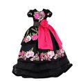 thumbnail image 1 of Robes de Quinceaera Mini Appliquées Florales en Velours Tulle pour Tout-Petits Première Communion Robe Noire 2, 1 of 1