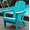 Blue, variant on DRNANLIT HDPE Adirondack Chair - 380 lb Weight Capacity, All-Weather Outdoor Lounge Chair, Easy Assembly & Maintenance-Free, Blue