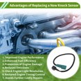 thumbnail image 4 of Sensores de golpe de encendido Unique Bargains No.07K905377C para VW Jetta L5 2.5L con conector verde 2006-2014, 4 of 6