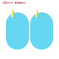thumbnail image 1 of 2Pcs Espejo Trasero De Coche Película Protectora Antiniebla Ventana Transparente A Prueba De Lluvia Retrovisor Protector De Suave Accesorios huangjie unisex, 1 of 2