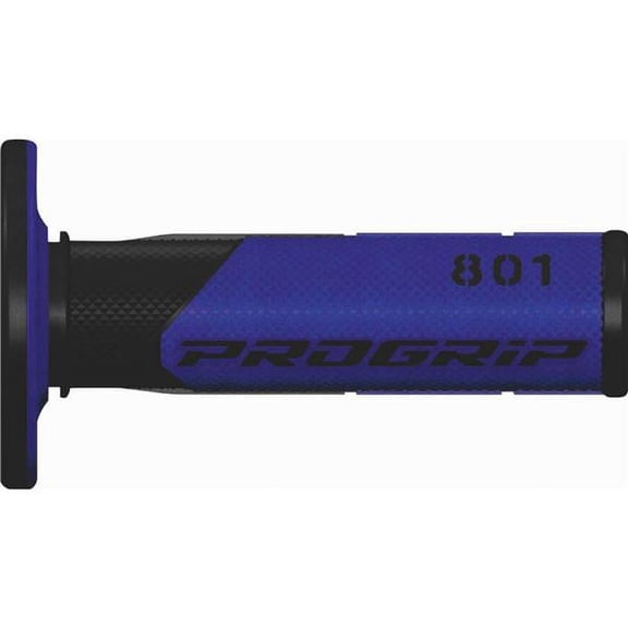 Pro Grip PA080100NEBL 801 Hybrid Duo-Density Cross Grips - Black/Blue