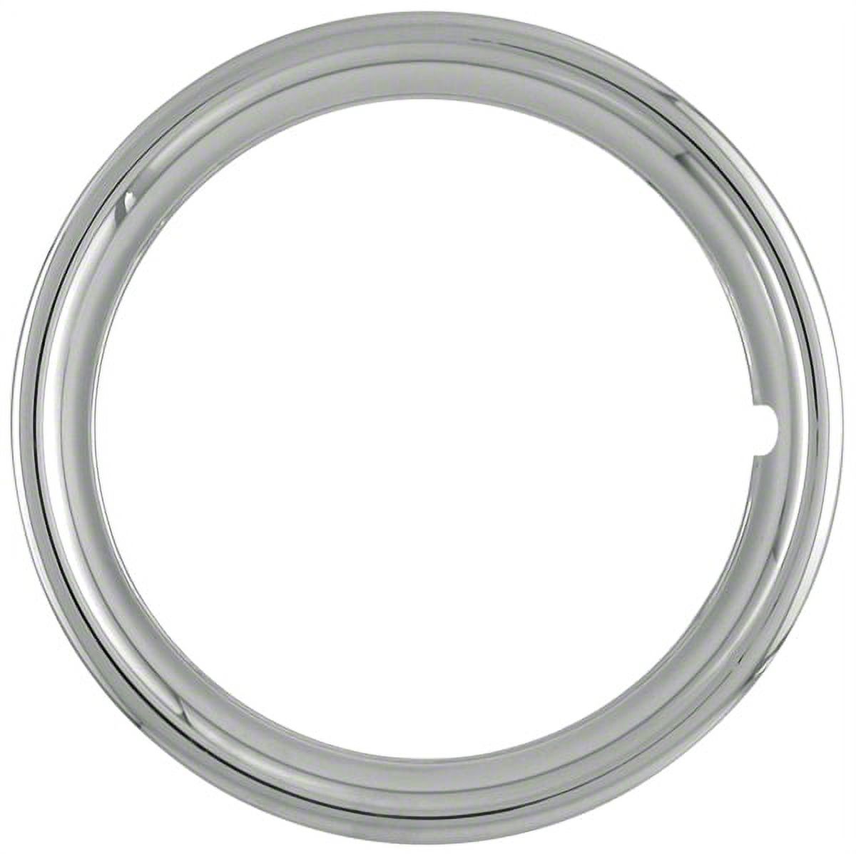 Coast To Coast IWC1516S Wheel Trim Ring; 16 Inch Diameter; 1-1/2 Inch Depth; Stainless Steel; Set Of 4