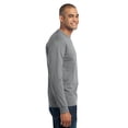 thumbnail image 3 of Port & Company Tall Long Sleeve 50/50 Cotton/Poly TShirt (PC55LST) Athletic Heather, 2XLT, 3 of 4