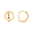 thumbnail image 2 of Women's Welry 9mm Circle Drop Earrings  in 14kt Yellow Gold, 2 of 3