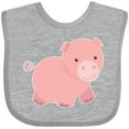thumbnail image 3 of Inktastic Cute Little Pink Farm Pig Boys or Girls Baby Bib, 3 of 4