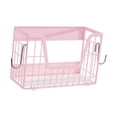 thumbnail image 4 of Estante lateral plegable de metal para refrigerador, organizador móvil multiusos para verduras Rosa, 4 of 9