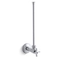 thumbnail image 2 of Kohler 7638-CP 0.5 in. NPT Angle Supply with Cross Stop Handle & Annealed Vertical Tube - Polished Chrome, 2 of 2