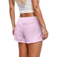 thumbnail image 4 of Bermuda Shorts for Women 2026 Summer Casual Striped Drawstring High Waisted Beach Shorts Stretchy Athletic Workout Shorts with Pockets, 4 of 6