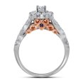 thumbnail image 4 of Size 6 - 14k White Gold Round Diamond Bellissimo Bridal Wedding Engagement Ring Band Set 1.00 Cttw, 4 of 4