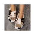 thumbnail image 2 of Fuzzy Cow Slippers for Women, Cute Cotton Animal Design, Soft Sole House Shoes for Bedroom & Living Room - 2026, 2 of 8