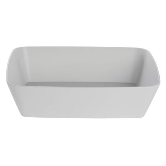 HUBERT® Serving Bowl White Soft Square - 13" L x 10 1/2" w x 3 1/5" H