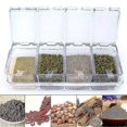 thumbnail image 3 of Juego de 4 Cajas de Condimentos JINMJMXG Frascos Transparentes para Cocina, 3 of 5