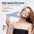 thumbnail image 4 of 5-in-1 Hot Air Styler & Hair Dryer Brush with Powerful Motor & Negative Ions for Fast Drying, Curling, & Frizz-Free Styling (Purple), 4 of 17