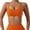 Orange, variant on Bras for Women’s Yoga Bra Padded Crossback Bustier for Fitness and Workouts Without Underwire Spaghetti Straps White XL