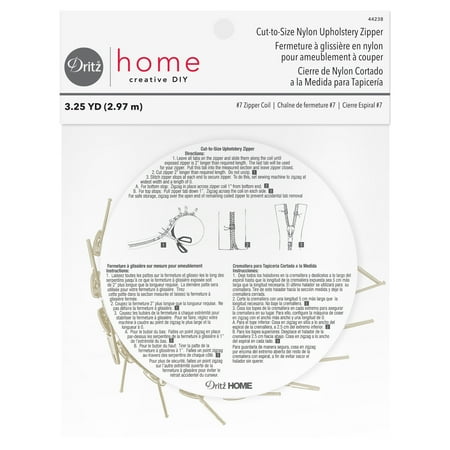 UPC: 0072879442380 | Dritz Home 44238 Nylon Upholstery Zipper 3-1/4-Yards (Cut to Size) Cream