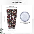 thumbnail image 4 of Cauagu Rose Rabbit Pattern 20oz Tumbler,Stainless Steel Vacuum Insulated Tumbler with Lid Insulated Coffee Mug Thermal Cup with Splash Proof Sliding Lid-Without Straw, 4 of 8