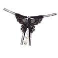 thumbnail image 2 of Butt Lifting Underwear for Women Black Underwear Women's Thong Crotch Pearl Underwear Briefs Womens Period Underwear Black L, 2 of 3
