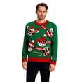 thumbnail image 3 of Spencer Christmas Pullover Sweaters for Women and Men, Long Sleeve Knitted Crew Neck Sweater Tops Holiday Pullover, Size S-XXL, 3 of 9