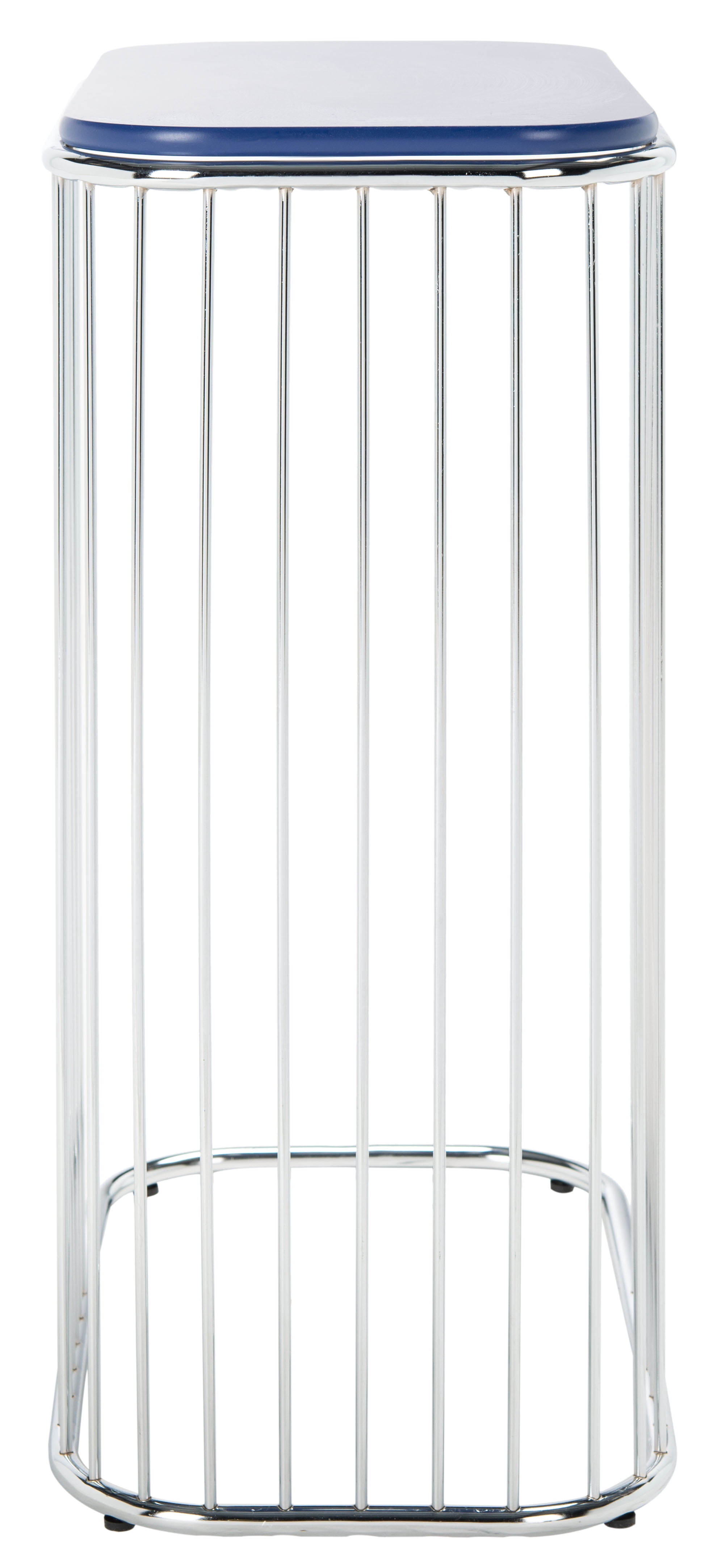 Safavieh Stafford Morden Wood and Metal End Table, Blue / Silver