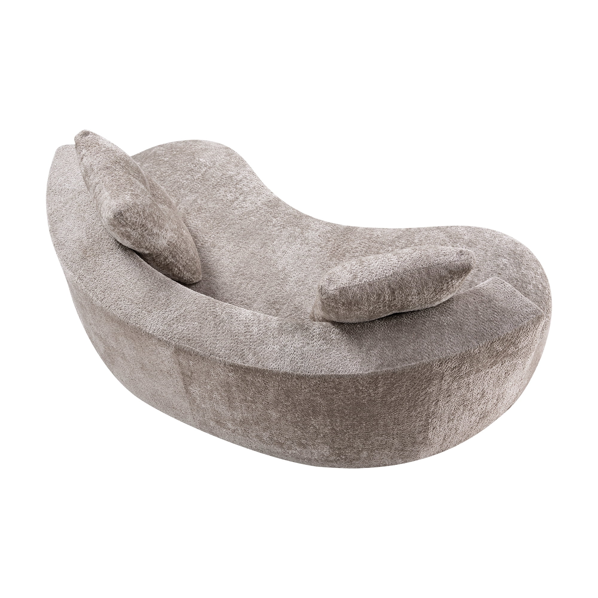 79.5 Inch 3 Seater Couch for Living Room, Boneless Cloud Sofa with 2 Pillows, Upholstered Floor Sofa in A Box Vacuum Compressed for Small Space No Assembly, Camel
