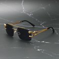 thumbnail image 4 of ENSARJOE Men's Fashionable Tinted Square Rimless Glasses - Perfect for Outdoor Activities and Protecting Your Eyes, 4 of 5