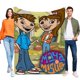 thumbnail image 1 of Maya y Miguel anti-pilling, suave, ligera, esponjosa y acogedora de lujo para hogar y cocina – Perfecta para niños y adultos,100X80cm, 1 of 6