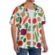 thumbnail image 2 of Balery Vegetables Camisa Casual de Manga Corta con Botones para Hombre, Texturizada, Estilo Cubano, para Playa, Verano-XX-Large, 2 of 5