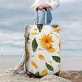 thumbnail image 5 of Salouo Sunny Yellow SunFlower Pattern Travel Dust-proof Suitcase Cover, Softside Suitcase Protector Luggage Cover Protector for 18-32inch ,Not Included Suitcase, 5 of 8