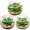 3pcs Succulents#07, variant on Mini Fake Plants 3 Packs Artificial Succulents Plants in Round Glass Vase Cute Faux Succulents for Bathroom Kitchens Shelf Table Decor